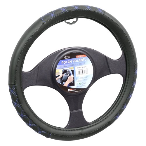 Kormányvédő 37-39cm fekete-kék steppelt Blind Compass 31439