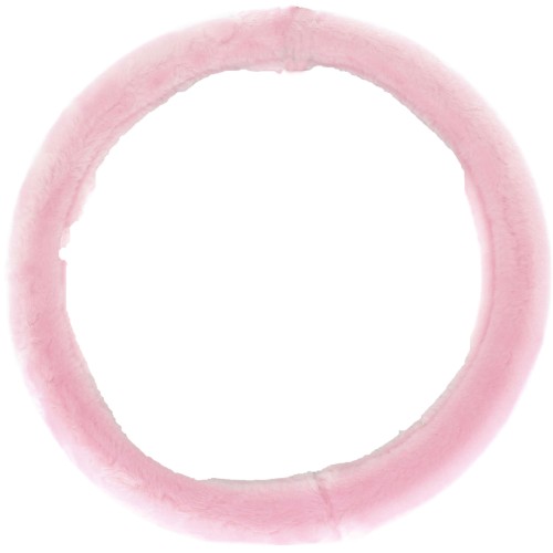 Kormányvédő 37-39cm rózsaszín szőrös 38536P