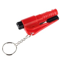 Kulcstartó üvegtörő kalapáccsal és biztonsági öv vágóval CM58016