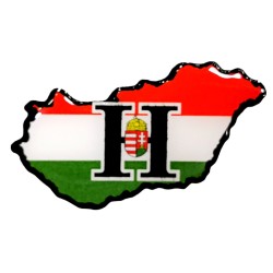 Magyarország műgyantás matrica (H) 072