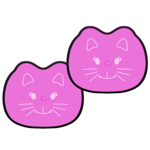 Napvédő rózsaszín cica 37x44cm 2db 22055