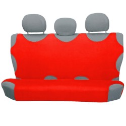 Trikóhuzat bolyhos pamut hátsó ülésre piros
