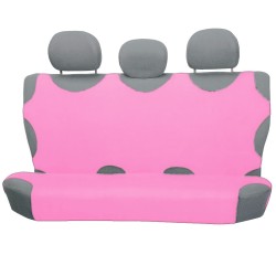 Trikóhuzat bolyhos pamut hátsó ülésre rózsaszín (pink)