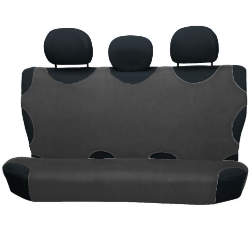 Trikóhuzat bolyhos pamut hátsó ülésre sötétszürke