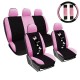 Ülésuzat szett fekete-pink pillangó mintával és ajándékkal AG23001B/Pink