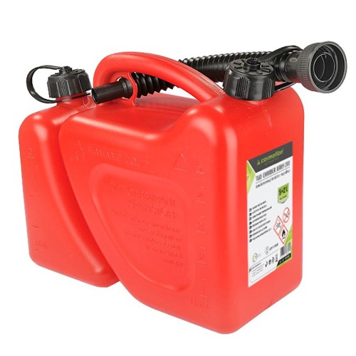 Üzemanyag és olajkanna (kétkamrás) 5L+2L kiöntővel CM58384