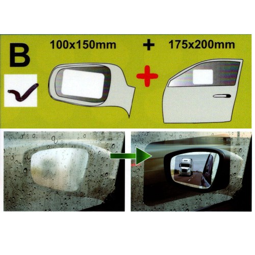 Víztaszító- és párásodásgátló fólia tükörre és ablakra 4db-os Maxeed 8143B