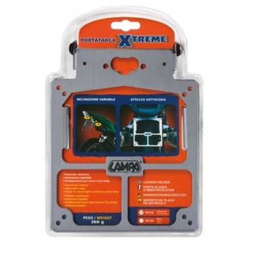 Rendszámtartó motorkerékpárra, felhajtható Lampa 90142