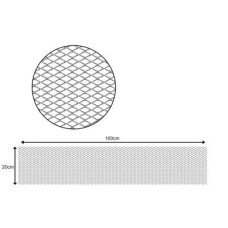 Ezüst színű alumínium hűtőrács 100 x 20 cm AM4514