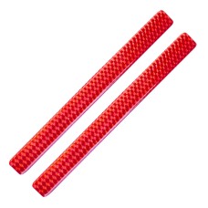 Fényvisszaverő matrica 2db-os 2x30cm műgyantás piros 598