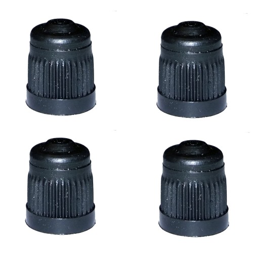 Szelepsapka műanyag, fekete 4db-os