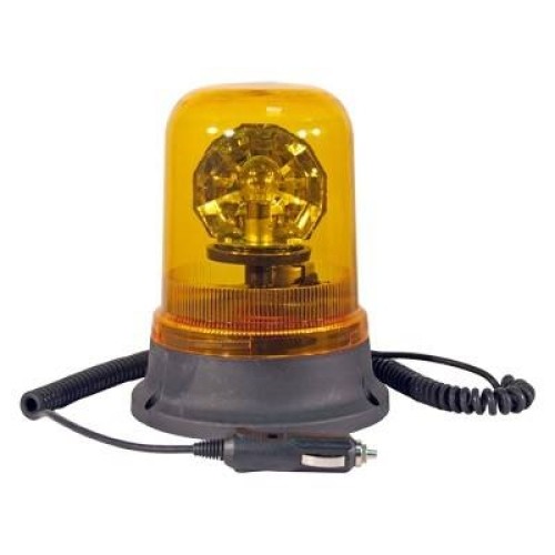 Villogófény narancssárga 24V halogén, mágneses WL14Y/24V