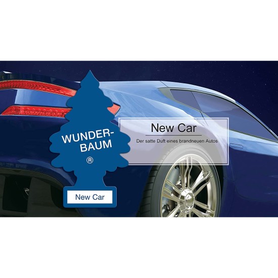 Illatosító Wunder-Baum New Car (új autó) illatú