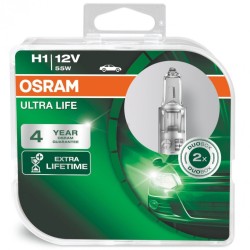 Izzó 12V/55W/H1/2db Osram Ultra Life 64150ULT