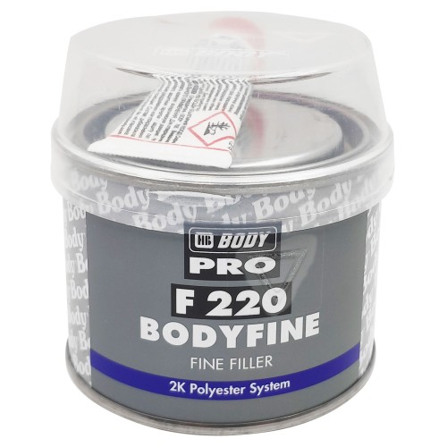 Kétkomponensű finom szemcseméretű poliészter javító kitt 250 gr. HB Body F 220 