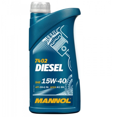 Motorolaj 15W-40 Mannol Diesel 7402 1 liter