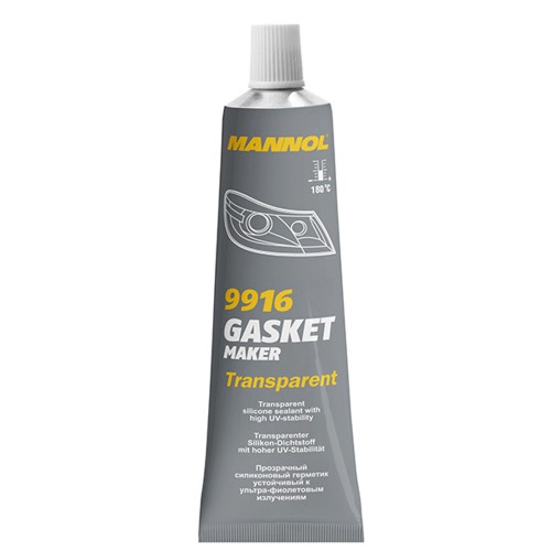 Szilikon tömítő paszta színtelen (+180°C), 85 g., Mannol 9916 Gasket Maker Transparent