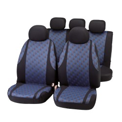 Üléshuzat univerzális  9db-os kék-fekete Jaquard 10024