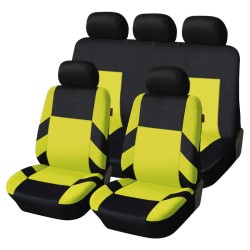 Univerzális üléshuzat garnitúra fekete-sárga (osztható) Exlusive