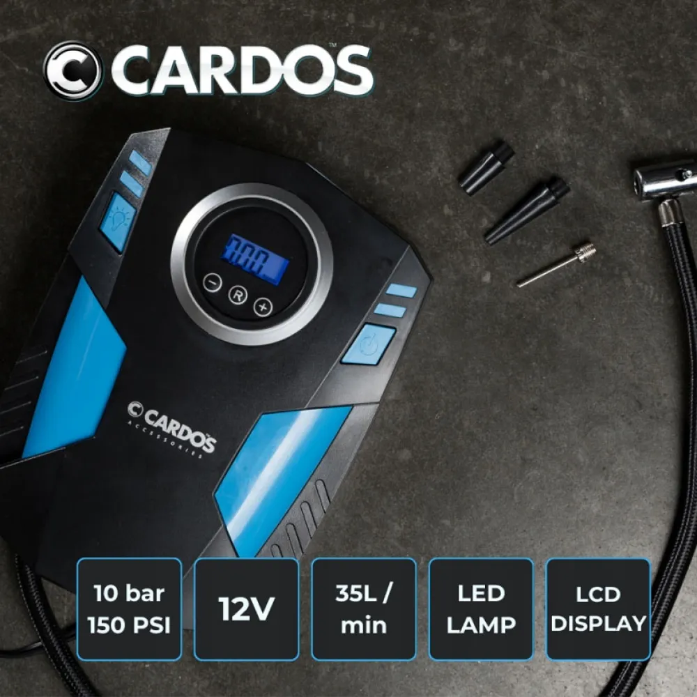Kompresszor, 12V/150PSI 35l/perc K2 Cardos AA406