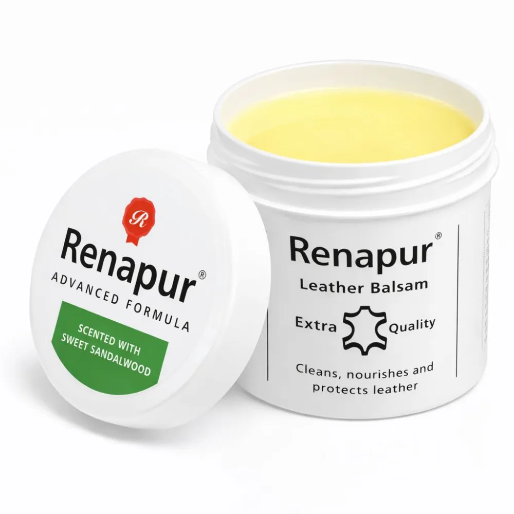 Renapur prémium minőségű bőrtárgy ápoló méhviaszos balzsam édes szantálfa illattal 200 ml