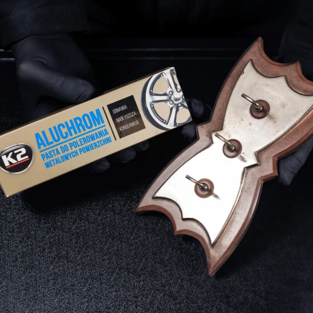 Króm- és fém fényesítő polírkrém 120 g. K2 Aluchrome K003