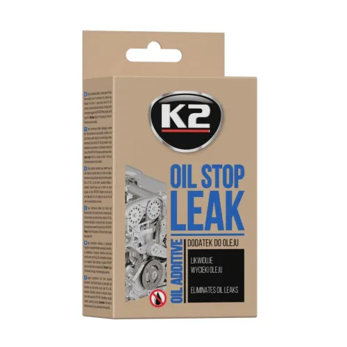 Olajszivárgás gátló motorolaj-adlék 50ml, K2, Oil Stop Leak T377