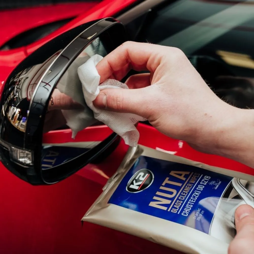 Üvegtisztító nedvesített kendő 24db, K2 Nuta Wipes K500