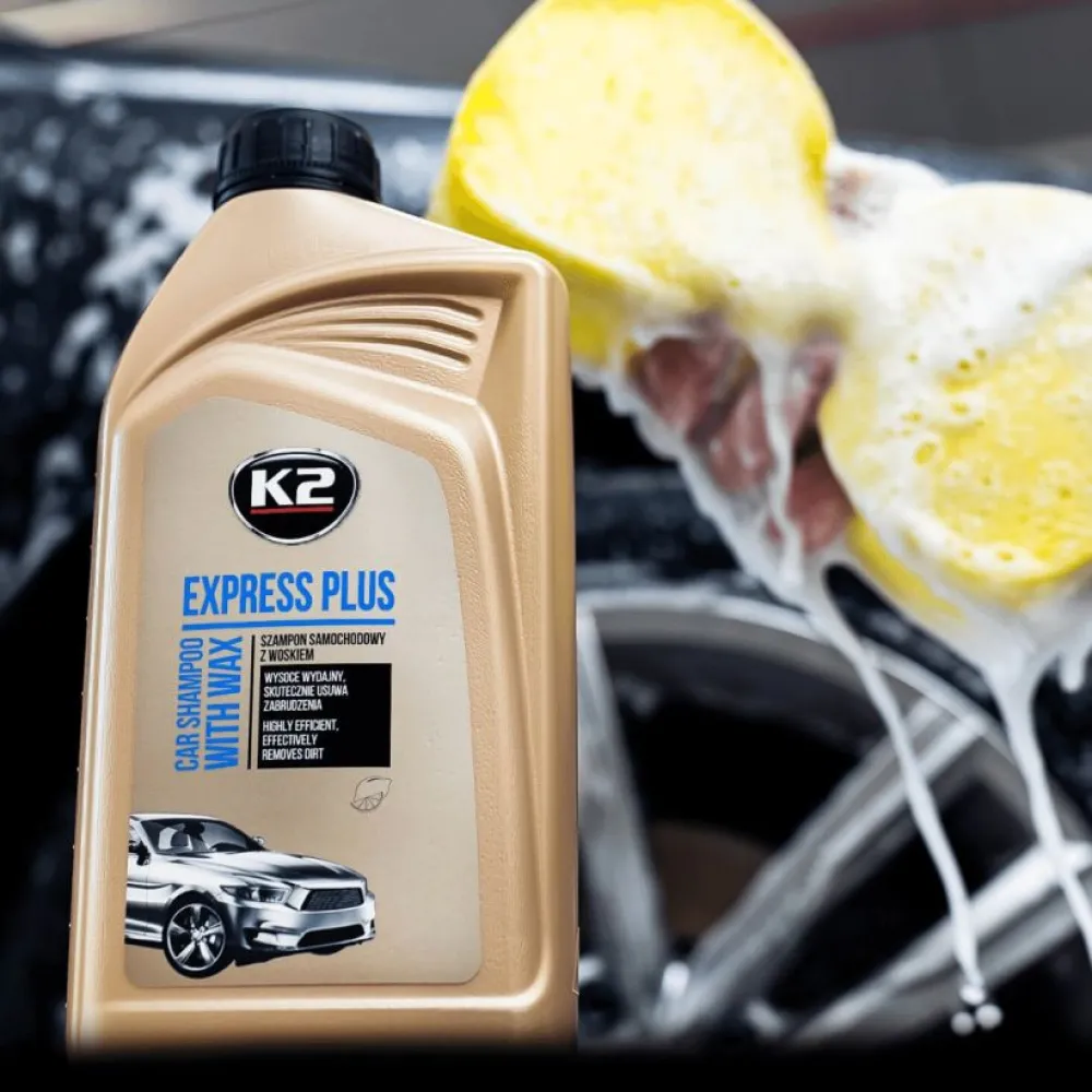 Autósampon carnauba viasszal, 1 liter, K2 Express Plus K141