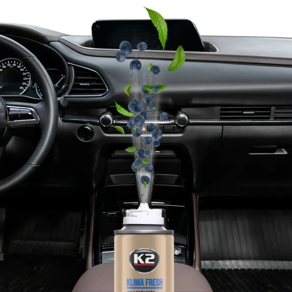 Légkondicionáló illatosító bomba, Áfonya illatú 150 ml, K2 Klima Fresh K222BB