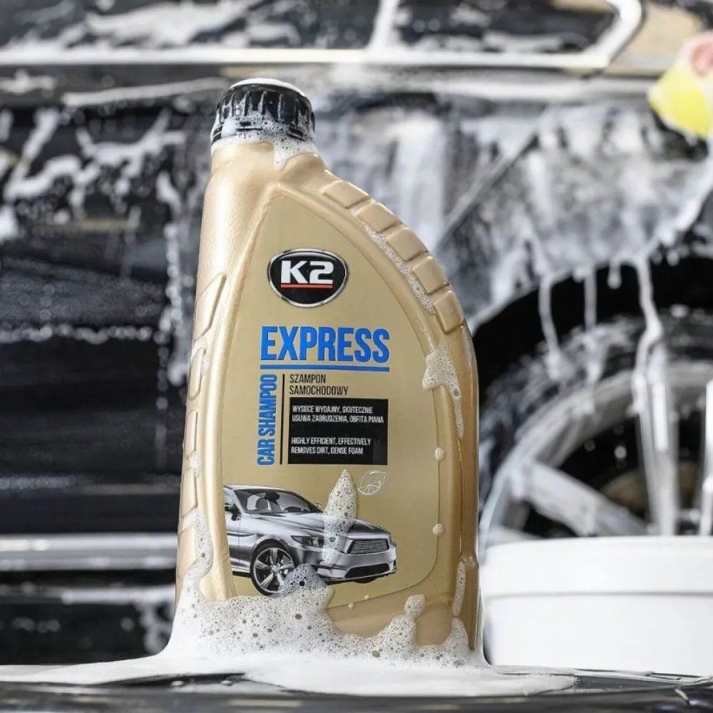 Autósampon akár 50 mosáshoz, 1 liter K2 Express K131