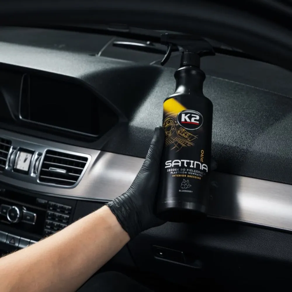 Műszerfalápoló pumpás spray 1 liter K2 Satina Pro Bluberry D5001