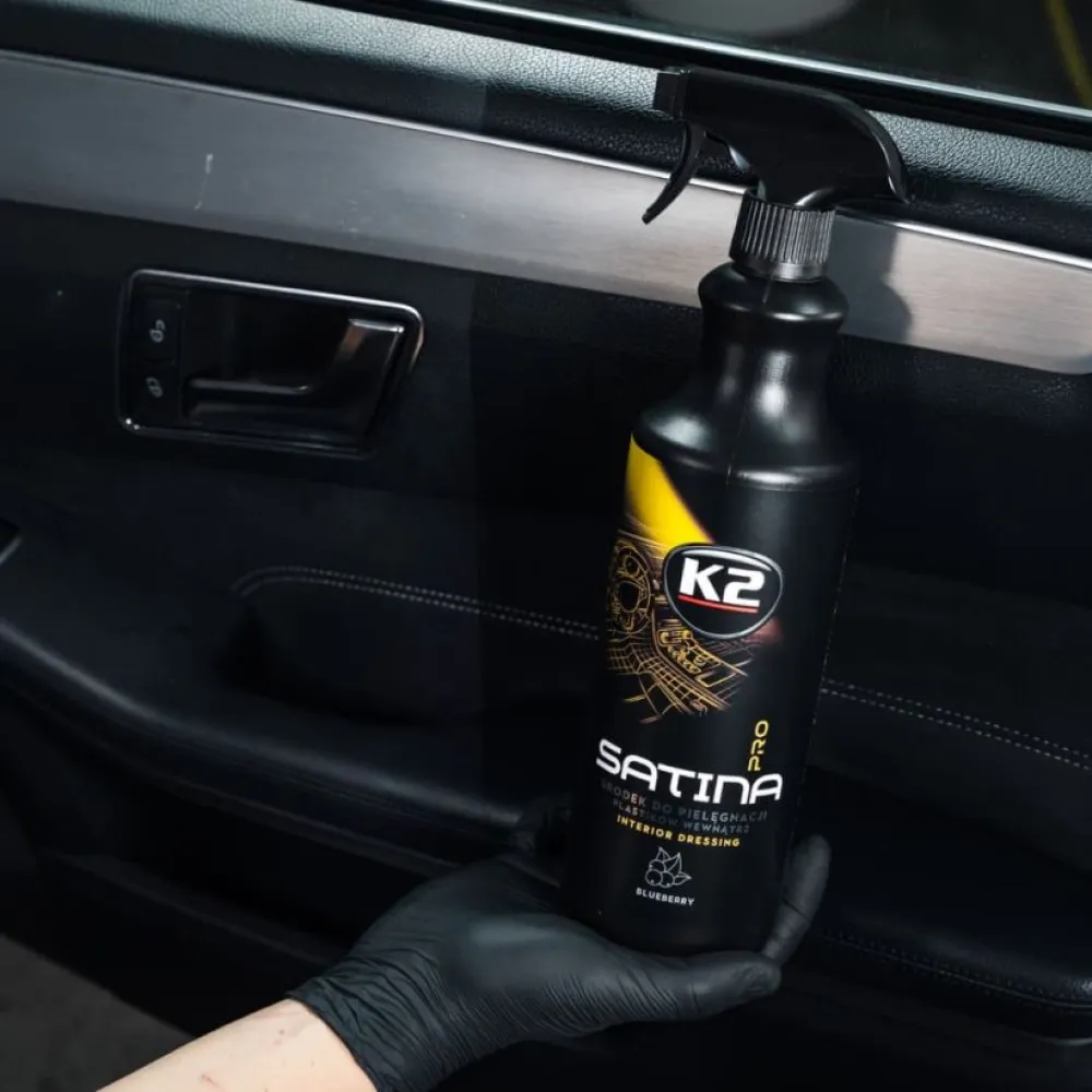Műszerfalápoló pumpás spray 1 liter K2 Satina Pro Bluberry D5001