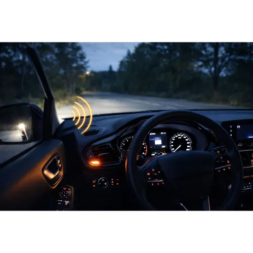 Világítás visszajelző fényőr, zümi kerek