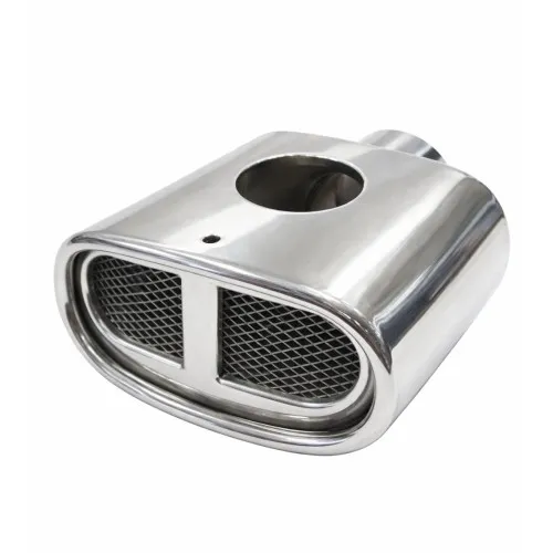 Kipufogóvég, ovális, dupla, 50 mm-es csőre, KPV-HJH008