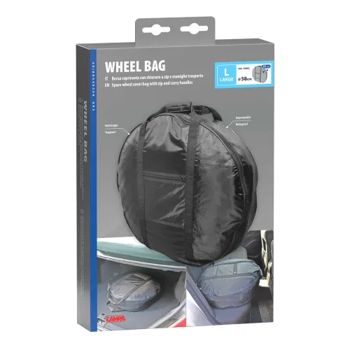 Pótkerék tároló, hordozható táska L-es 58 x 20 cm, Lampa Wheel Bag L