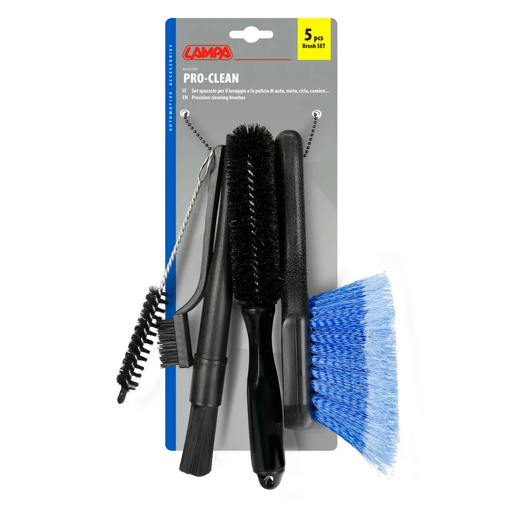 Autóápolási 5db-os kefe készlet a nehezen hozzáférhető helyekre, Lampa Pro Clean