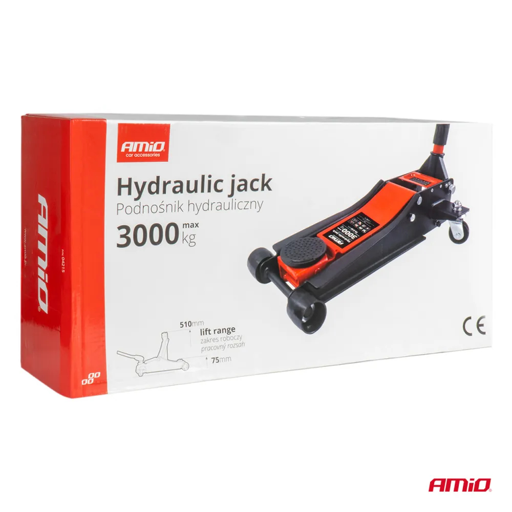 Krokodil, hidraulikus emelő 75-510 mm, 3 tonnás, Amio 04215