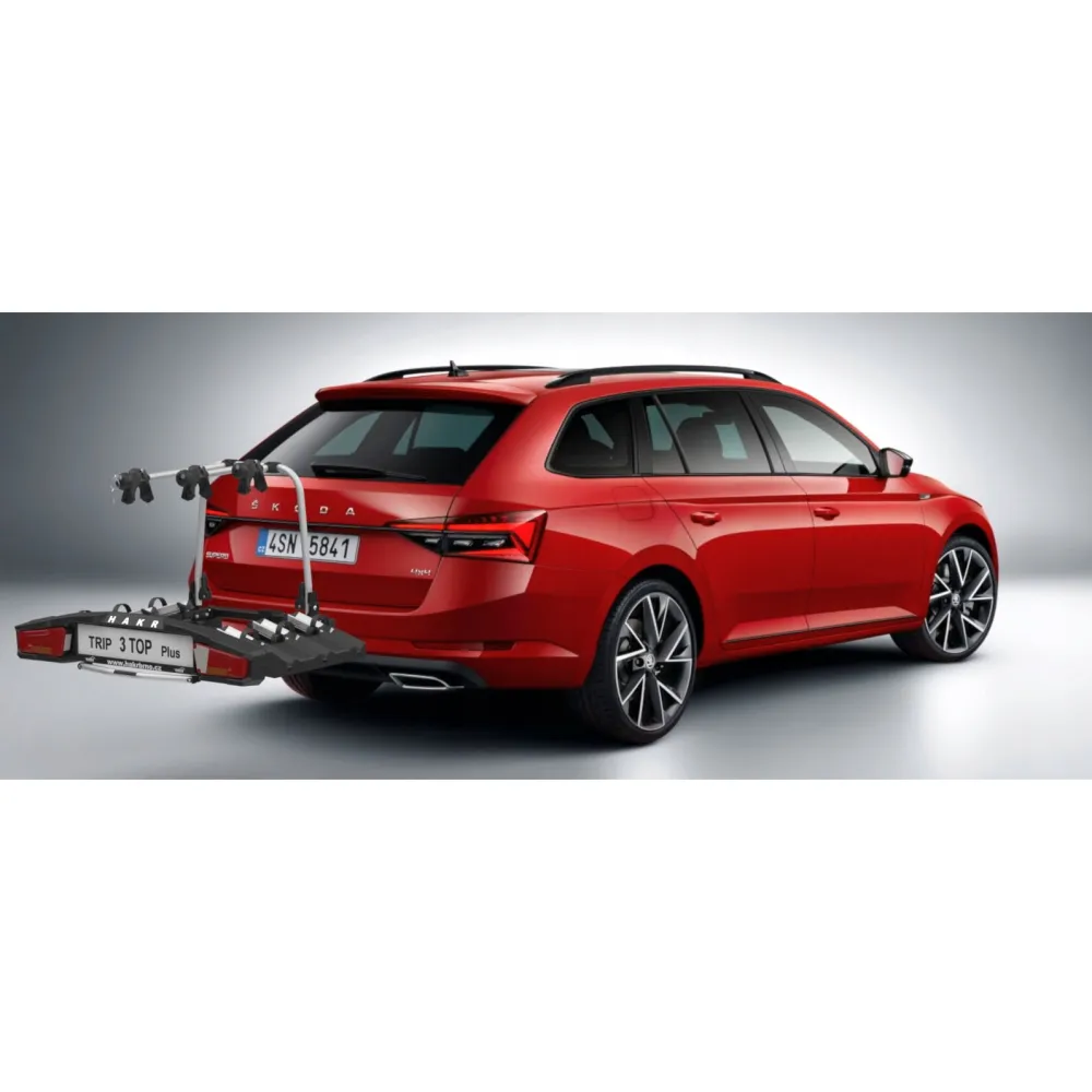 Kerékpártartó vonóhorogra 3db kerékpárhoz, prémium, Hakr Trip 3 Top Plus