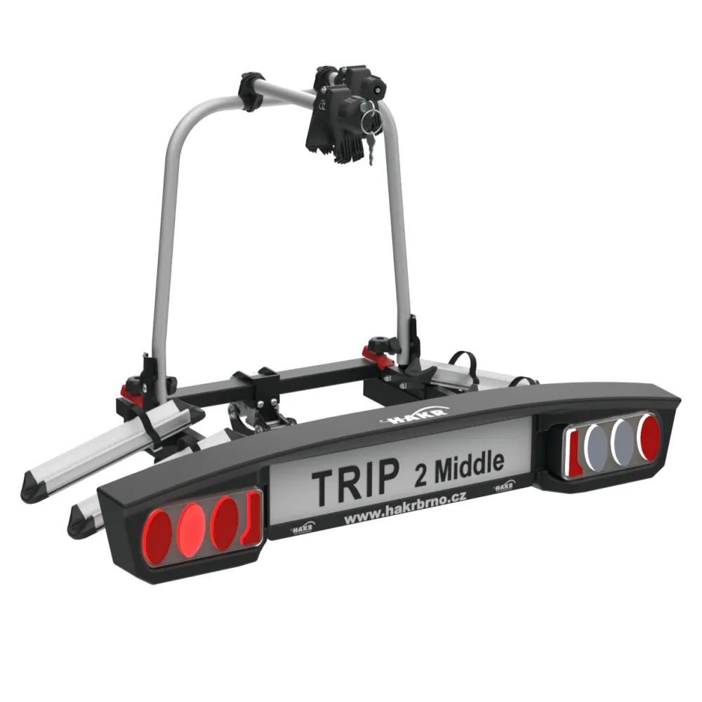 Kerékpártartó vonóhorogra, 2db kerékpárhoz, HAKR Trip Middle 2 