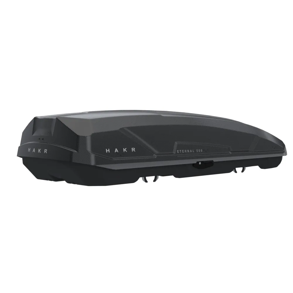 Tetőcsomagtartó, síbox, antracit szürke, 500 literes, Hakr Eternal 500 antracit