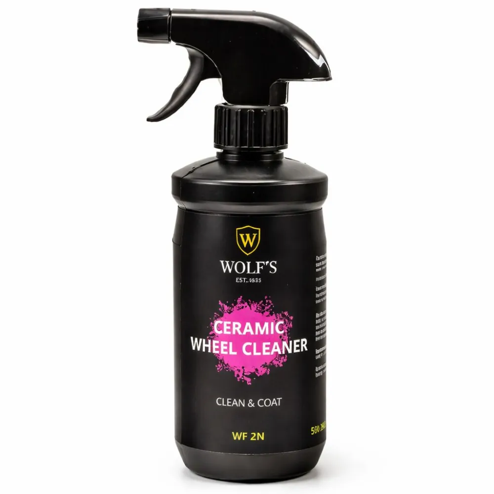 Felnitisztító spray kerámia bevonattal 500 ml, Wolf WF 2N CERAMIC WHEEL CLEANER - CLEAN & COAT