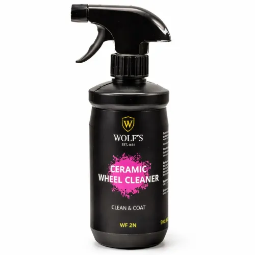 Felnitisztító spray kerámia bevonattal 500 ml, Wolf WF 2N CERAMIC WHEEL CLEANER - CLEAN & COAT