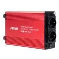 Feszültség átalakító inverter 12V - 230V-ra 1000/2000W Amio 03283