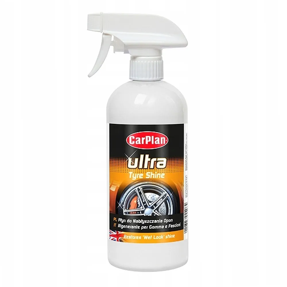 Gumiápoló- és védő spray 500 ml, CarPlan Ultra Tyre Shine