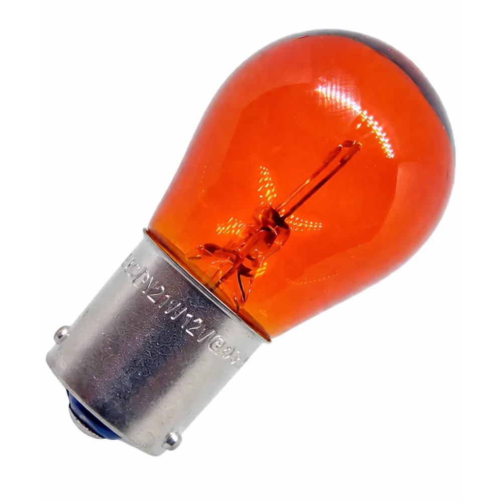 Izzó 12V/21W BA15s narancssárga (szimetrikus) index 343TB