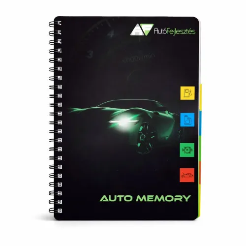Karbantartást vezető univerzális szervizkönyv - Auto Memory