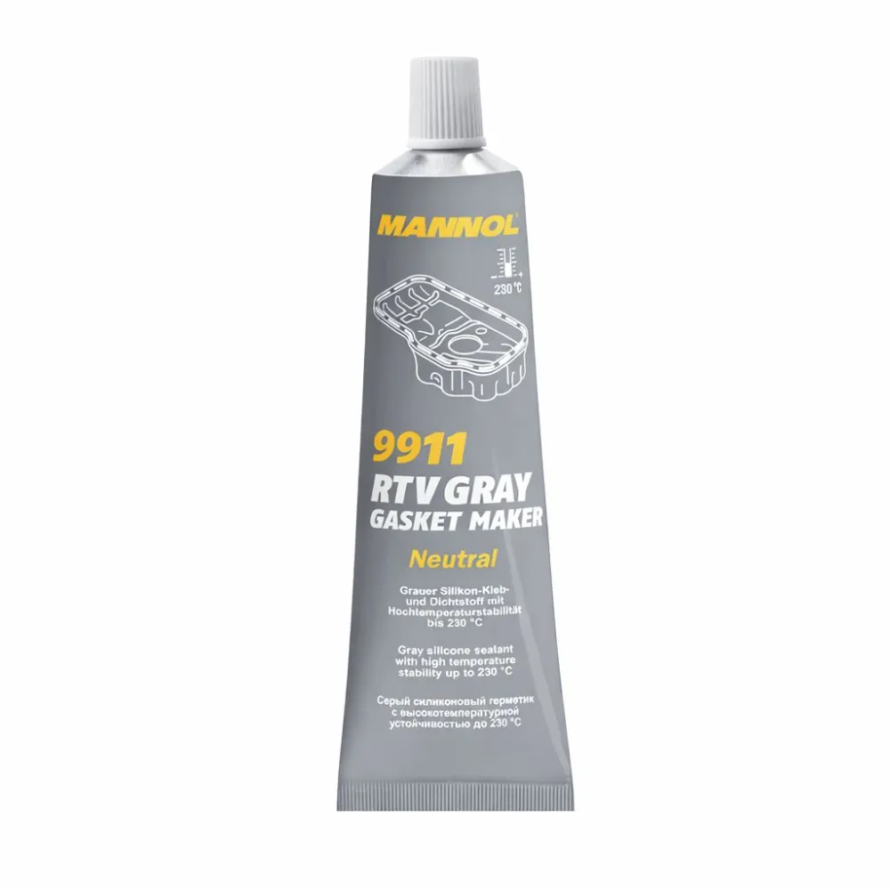 Szilikon tömítő paszta szürke színben neutral (+230°C) Mannol 9911 Gasket Maker