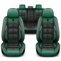 Üléshuzat szett, PU bőr, zöld-fekete, Sonsang Prémium