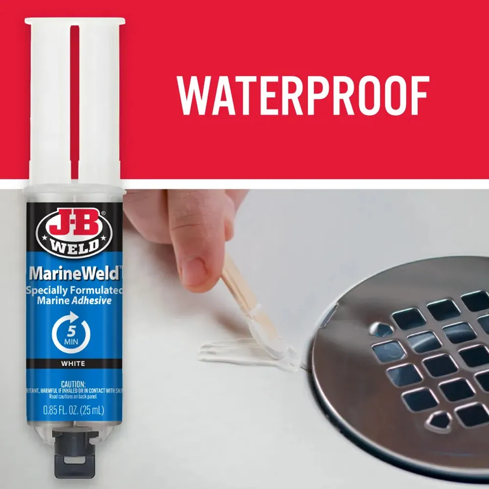 Kétkomponensű rugalmas, vízálló epoxy ragasztó Marine J-B Weld 50172
